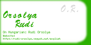 orsolya rudi business card